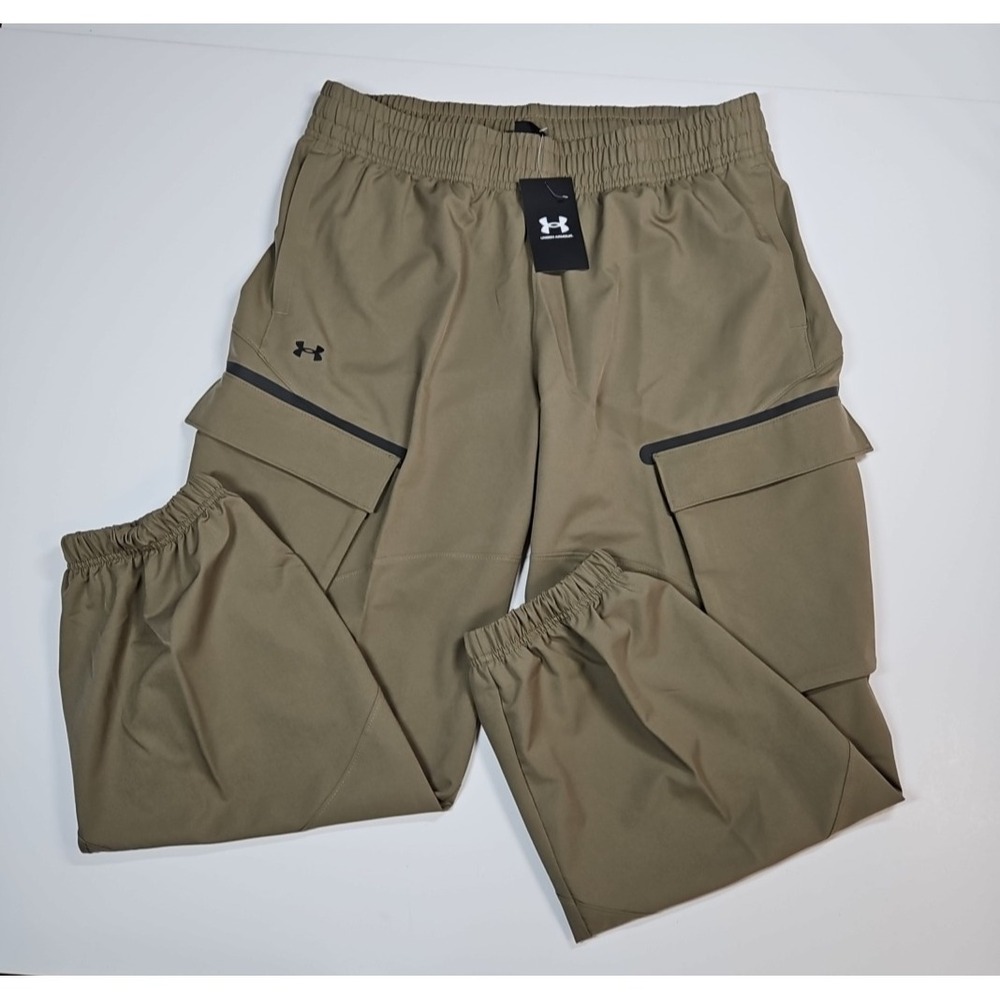 Under Armour Womens Green UA Unstoppable‎ Cargo Jogger Pants Size Medium NWT